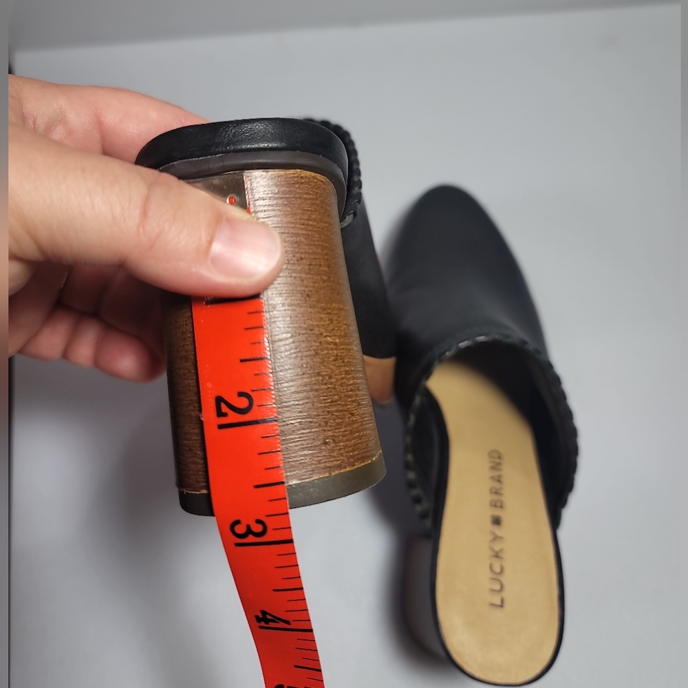 Lucky Brand black Randre clog high heel shoes size 6 M US - Picture 10 of 15